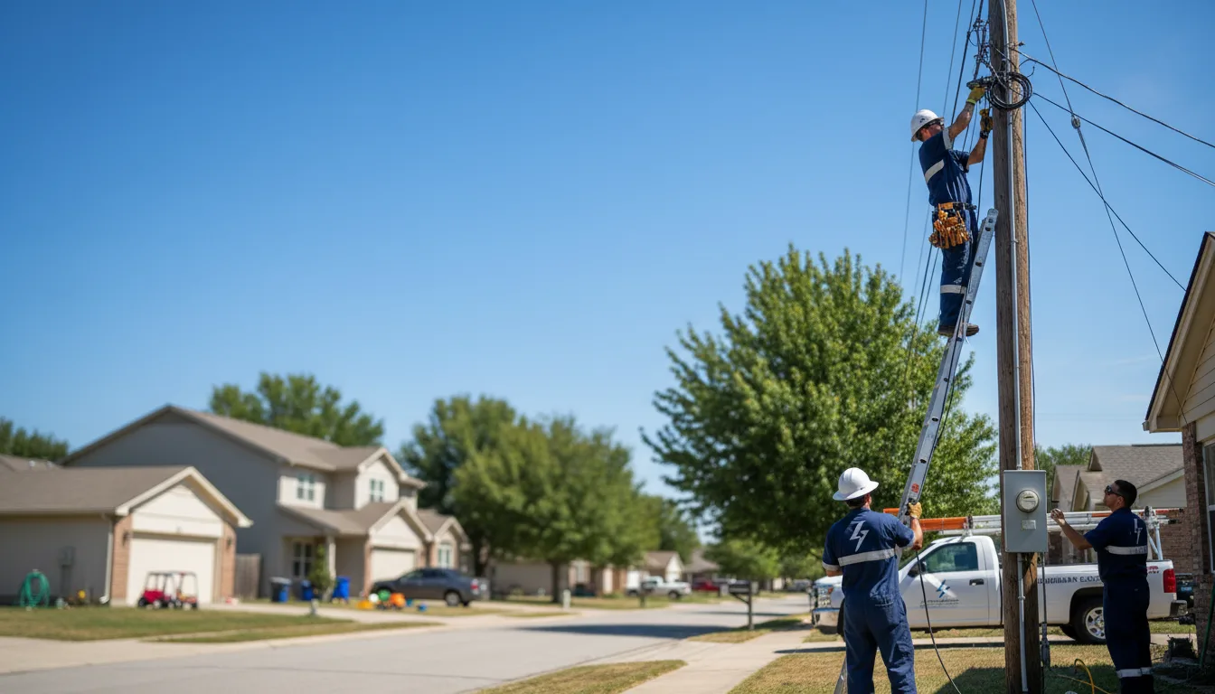 Residential electrician providing installation services in Isle, MN